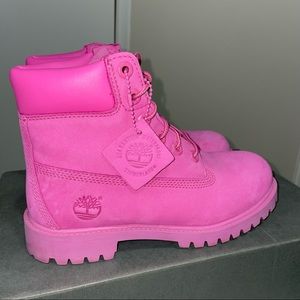 Rose Pink Timberland boots! 🎀